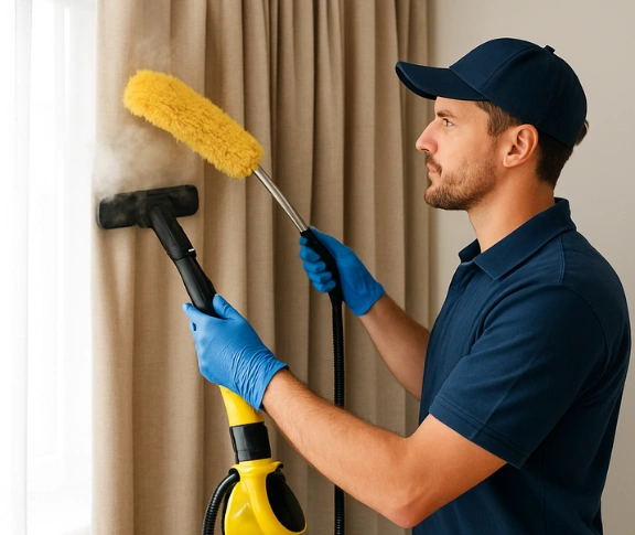 Trusted drapes cleaning technician Matty Curtain Cleaning casula-nsw QLD