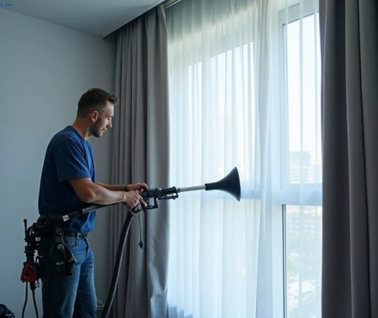 Professional drapes cleaning process tools Matty Curtain Cleaning casula-nsw