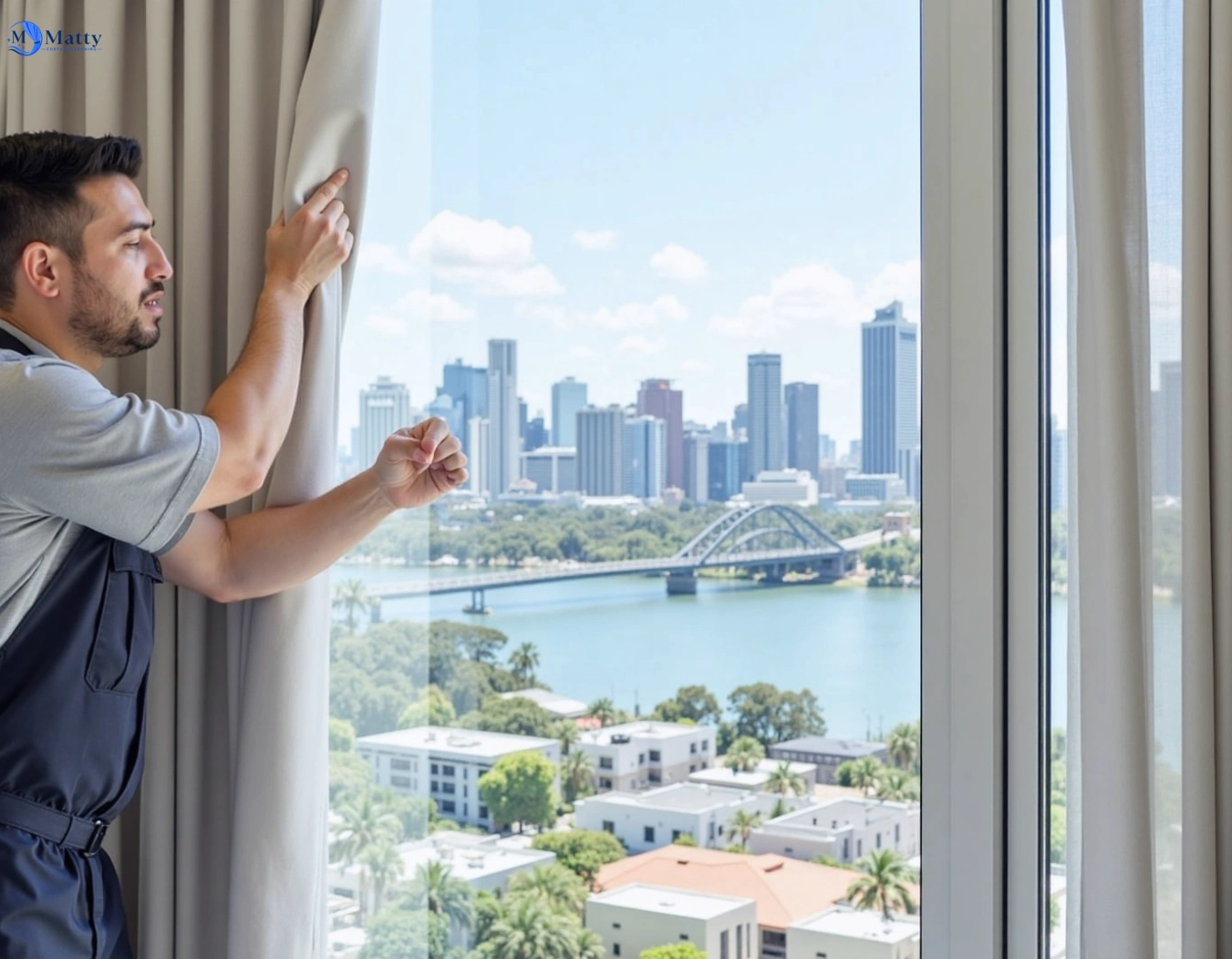 Professional curtain steam cleaning service casula-nsw QLD by Matty Curtain Cleaning